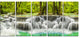 "Erawan Waterfall Kanchanaburi Province" Canvas Print, 5 Panels, 60"x28"