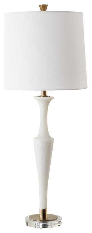 Uttermost Colette White Stone Table Lamp