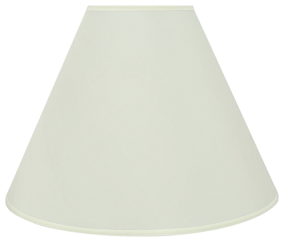 32031 Hardback Empire Shape Spider Lamp Shade, Off White, 16" wide, 6"x16"x12"