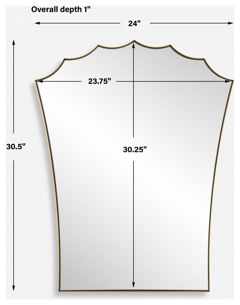 Uttermost - 09972 - Mirror - Monarch - Antique Brass