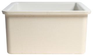 ALFI brand AB2017 20" White Single Bowl Fireclay Undermount Kitchen Sink