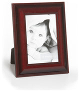 Mahogany Lacquer Picture Frame, 1-5/8", Easle Back, Traditional, 5 x 7