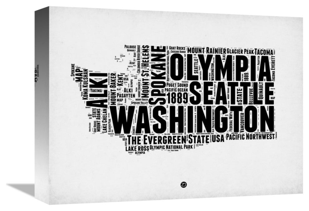"Washington Word Cloud 2" Fine Art Print