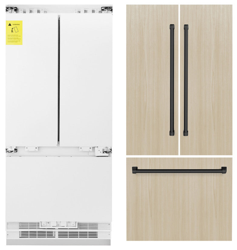 ZLINE 36" Built-in Refrigerator With a Matte Black Handle, RBIVZ-36-MB