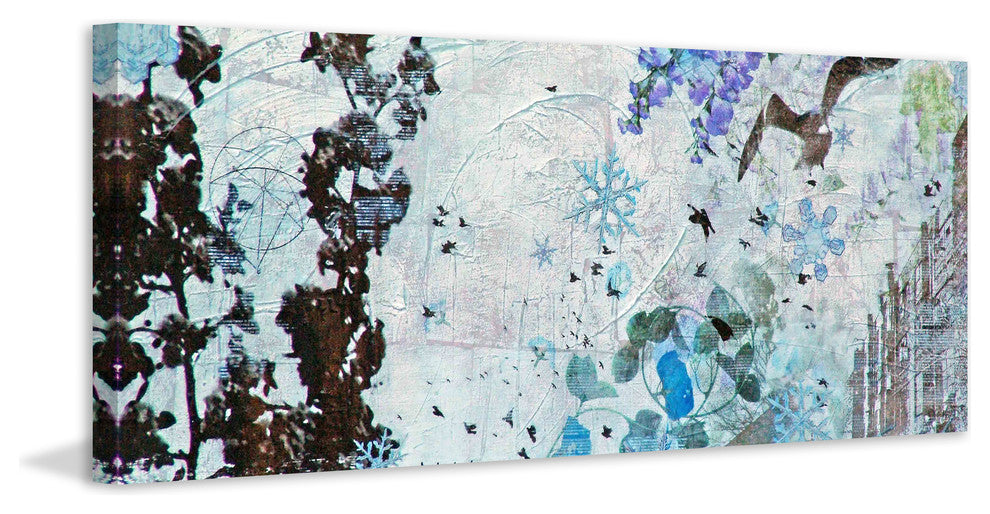 "Spring Snow" Painting Print on Canvas by Tracy Silva Barbosa