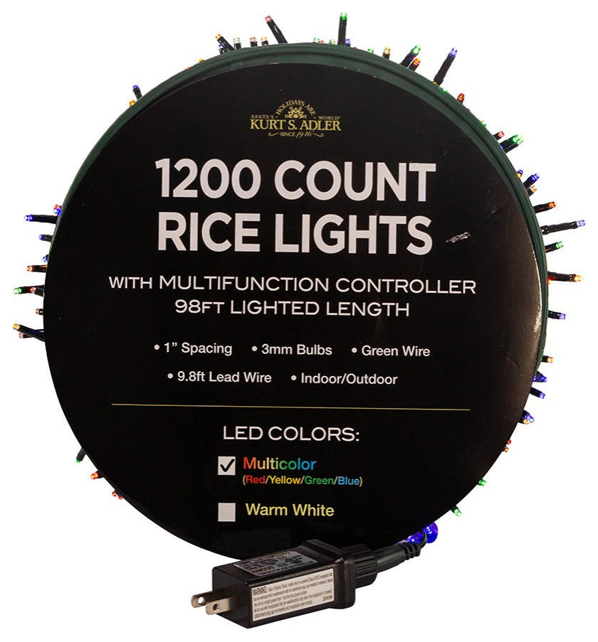 1200 Light, 98'' Multi-Color LED Rice Light Set