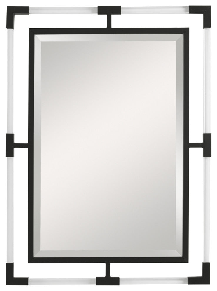 Uttermost Balkan Black Iron Mirror