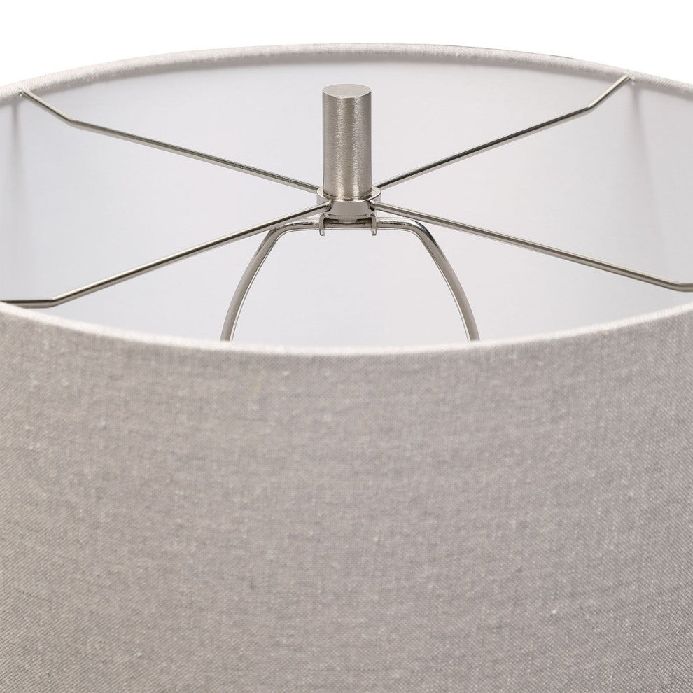 Uttermost Comanche White Crackle Table Lamp 28392-1