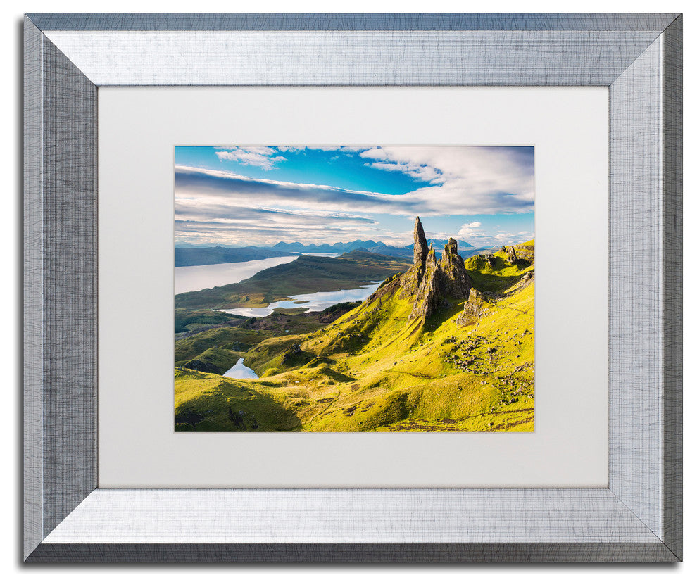 Michael Blanchette Photography 'Light on the Storr' Matted Framed Art, 14x11