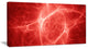 Bright Lightning on Red Sky, Floral Canvas Art Print, 32"x16"