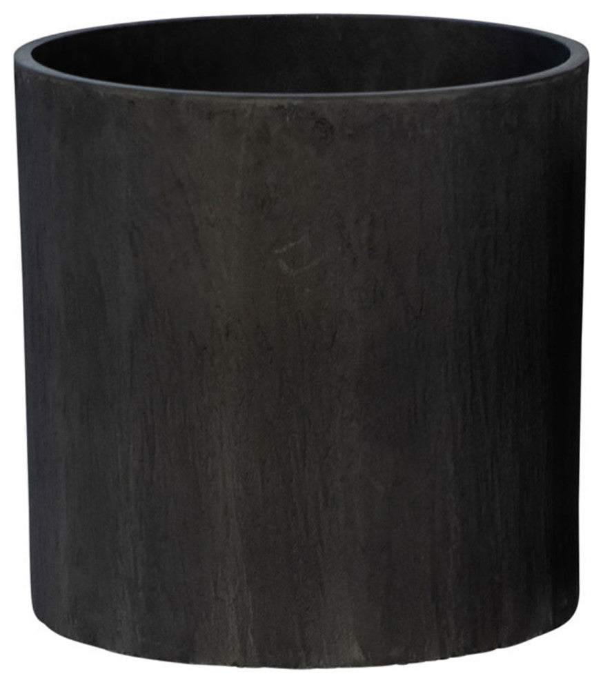 Modern Charcoal Composite Planter Large