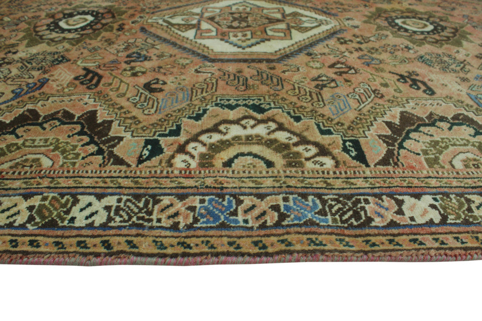 Fine Vintage Distressed Bonnie Rust Rug