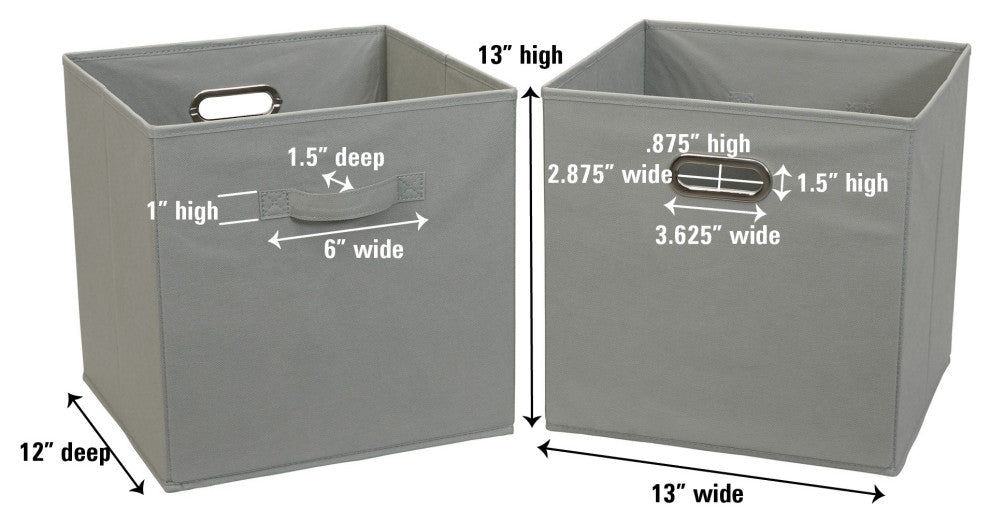 Fabric Storage Bins 2 Piece Set