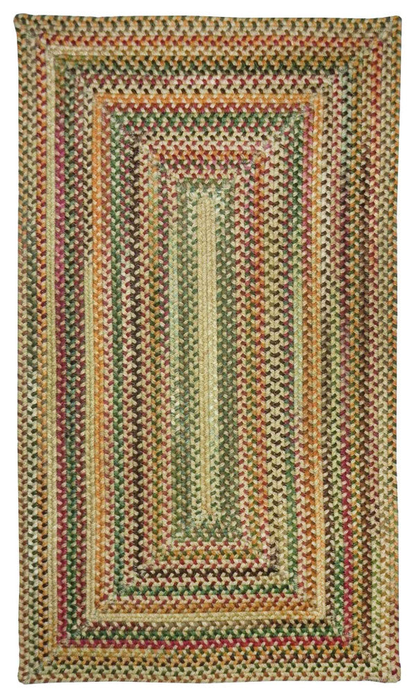 Capel Sherwood Forest Amber 0980_150 Braided Rugs - 8' 6" X 8' 6" Concentric Rec