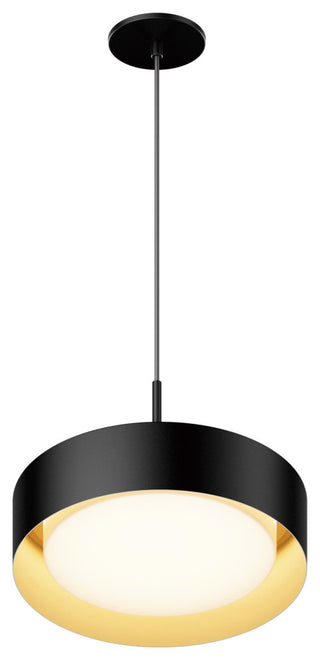 ET2 E51011 Echo 13"W LED Pendant - White / Gold