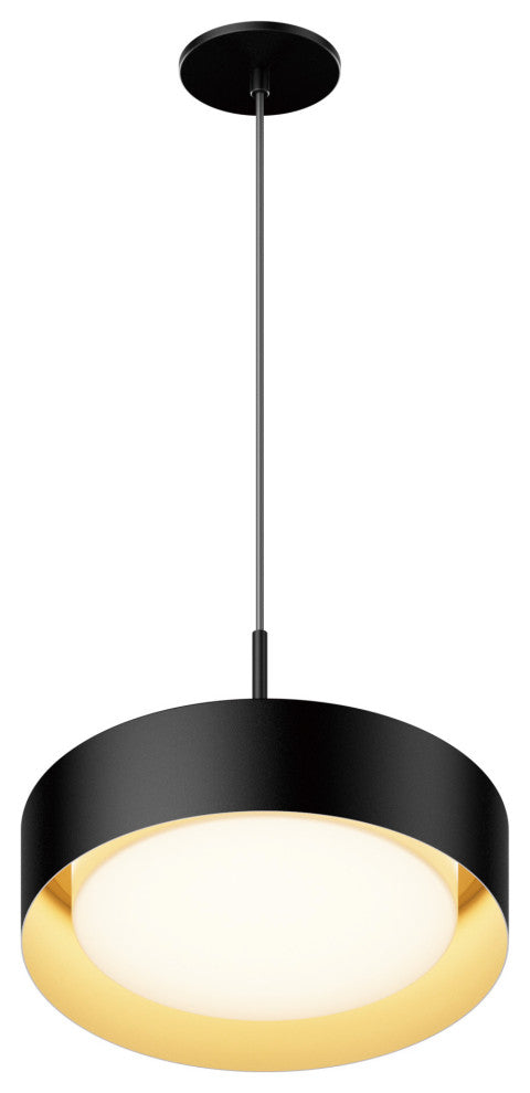 ET2 E51011 Echo 13"W LED Pendant - White / Gold