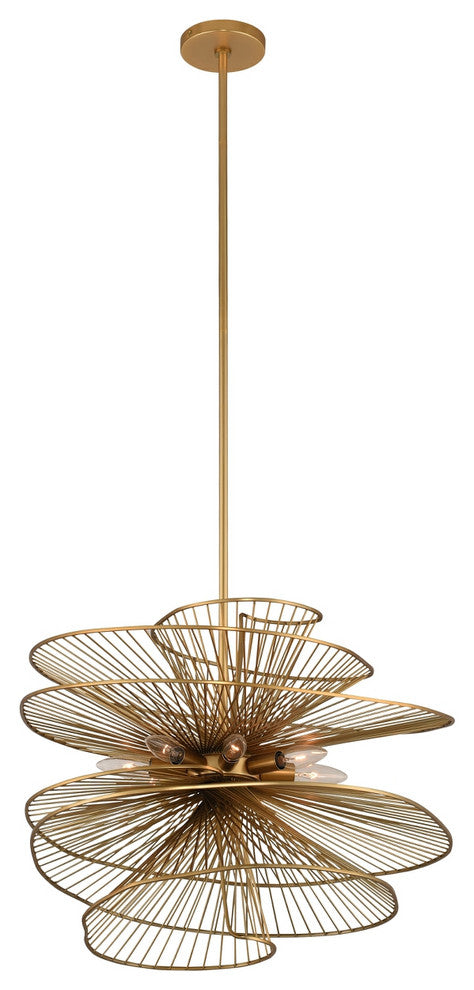 Aurora 32x19" 8-Light Modern Large Pendants by Kalco