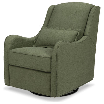 Devon Recliner and Swivel Glider, Olive Boucle