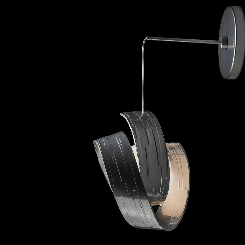 Riza Low Voltage Sconce Sterling Opal Glass