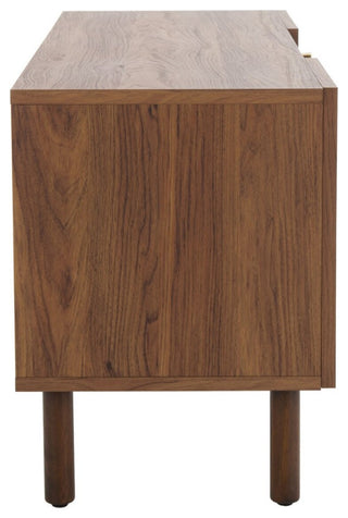 Safavieh Ophelia 2 Door 2 Shelf Media Stand, Walnut/Natural