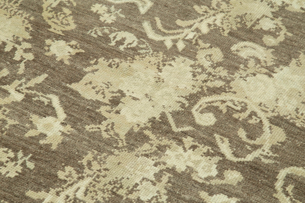 Rug N Carpet - Handwoven Turkish 4' 4'' x 8' 0'' Distressed Wool Rug