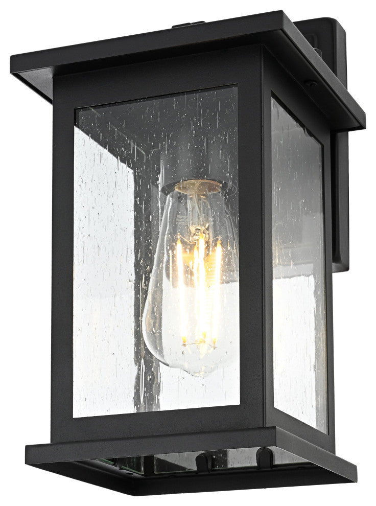 Home Living 6" Outdoor Wall Sconce, Black