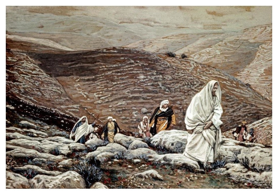 "Jesus Goes Up To Jerusalem" Digital Paper Print by James Tissot, 24"x17"