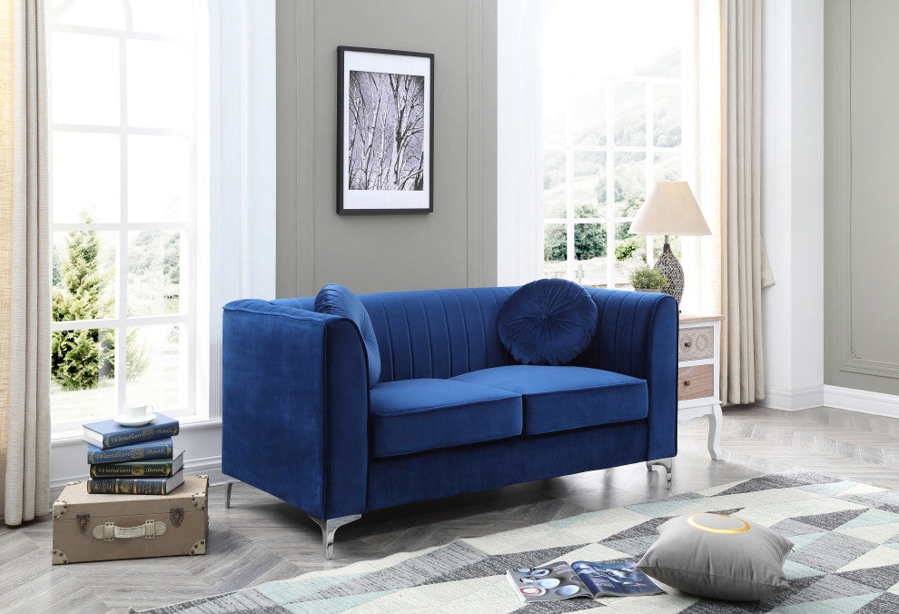 Delray Loveseat, Navy Blue
