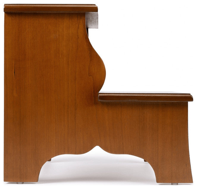 Handcrafted Burl Step Stool