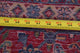 Consigned, Vintage Geometric Sarouk Oriental Area Rug Hand-Knotted, Blue, 7 X 11