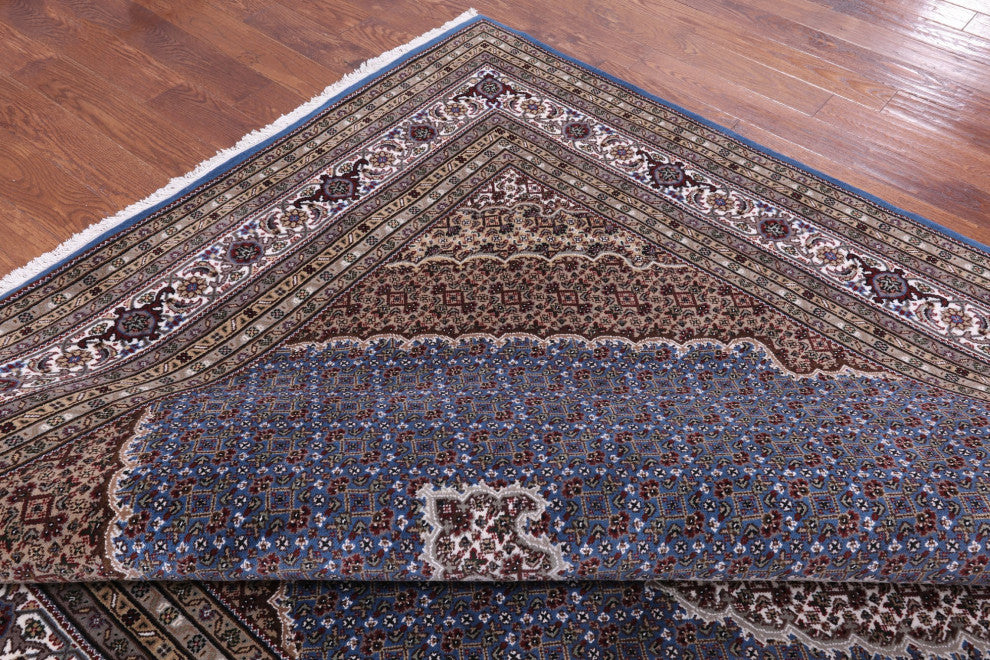 Handmade Wool and Silk Persian Tabriz Rug 8' 3" X 16' 9" Q8911