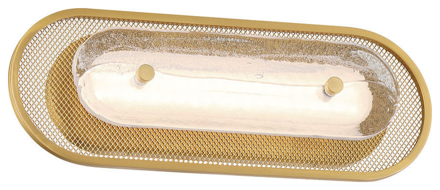 Tramore, Wall Sconce, 16", Gold, Silver Glass