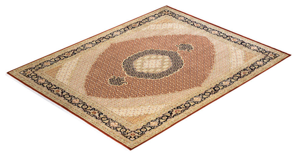 Mogul, One-of-a-Kind Hand-Knotted Area Rug Orange, 8'1"x10'5"
