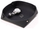 Black Leather Catchall Valet Tray, Lay Flat Design