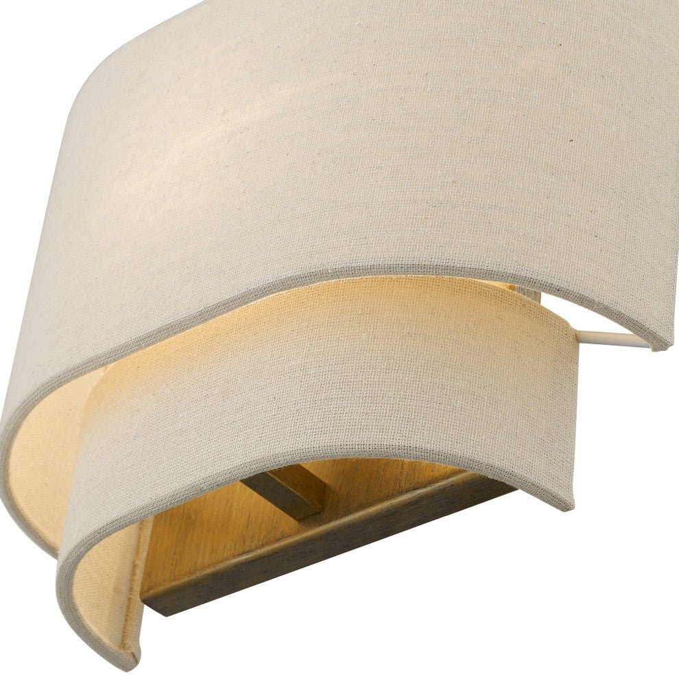 Bellingham 1-Light Antique Gold Leaf ADA Sconce
