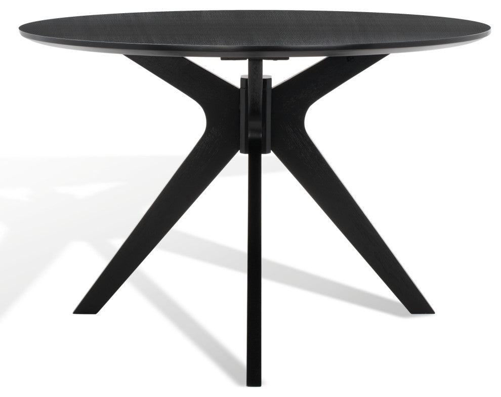 Safavieh Couture Carolee 46" Round Dining Table, Black