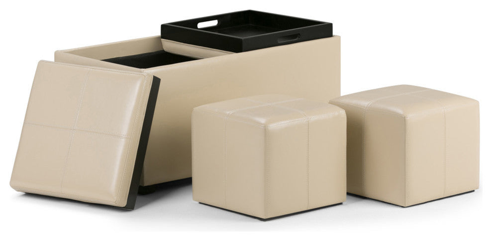 Avalon 5 Piece Storage Ottoman