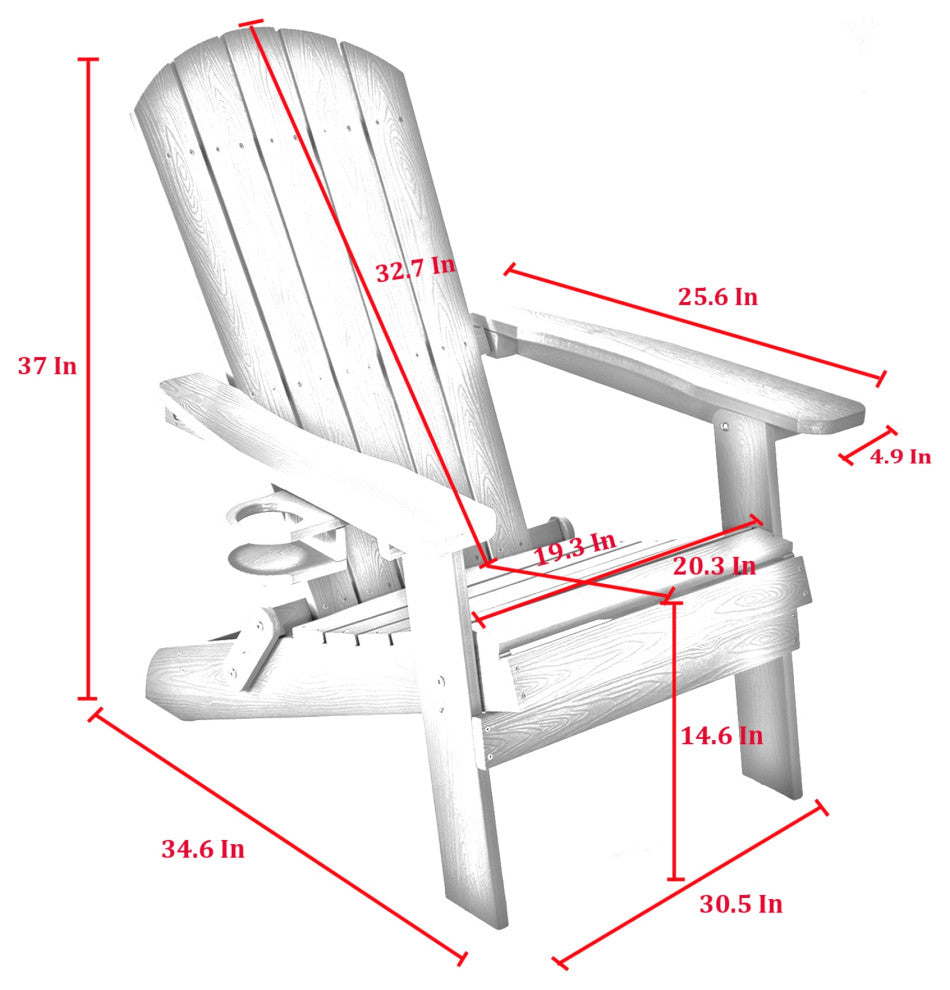 Inspired Home Colston Outdoor Chair, Weather Resistant, Brick