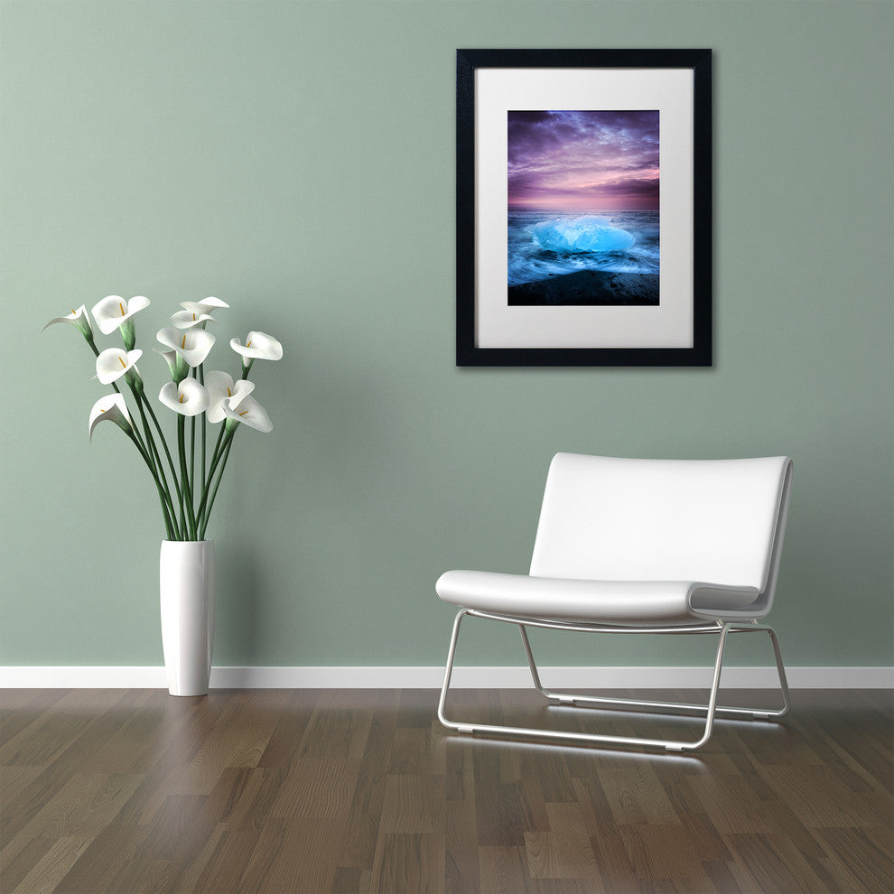 Philippe Sainte-Laudy 'Ice at Sunset' Matted Framed Art