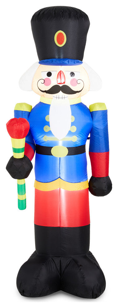 8FT Lighted Inflatable Nutcracker Decor