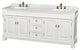 80 Inch Double Bathroom Vanity in White