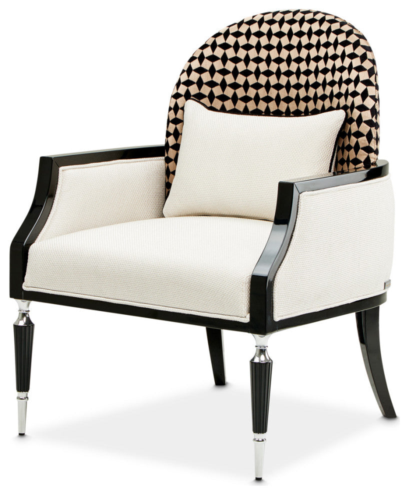 La Francaise Accent Chair Cafe au Lait/Black
