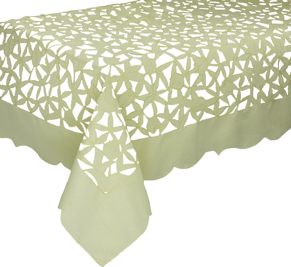 Tulip Bouquet 72"x120" Tablecloth, Yellow