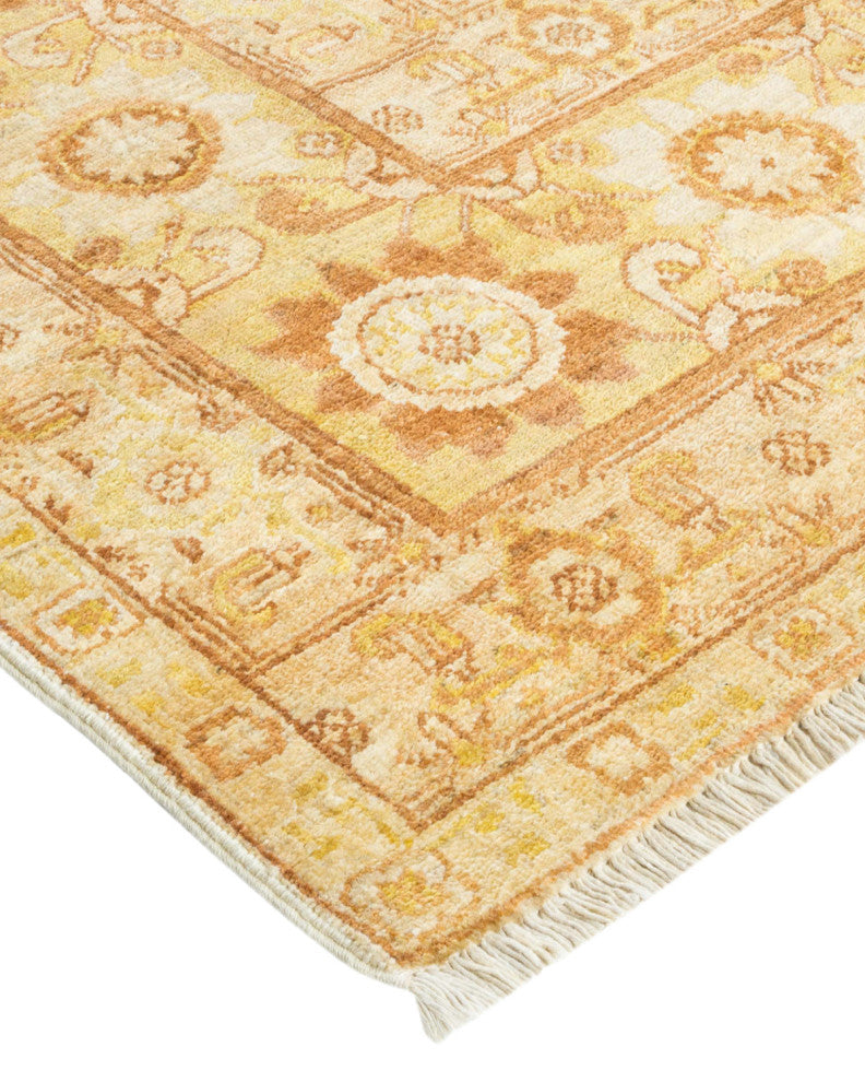 Eclectic, One-of-a-Kind Hand-Knotted Area Rug Ivory, 9'0"x11'9"