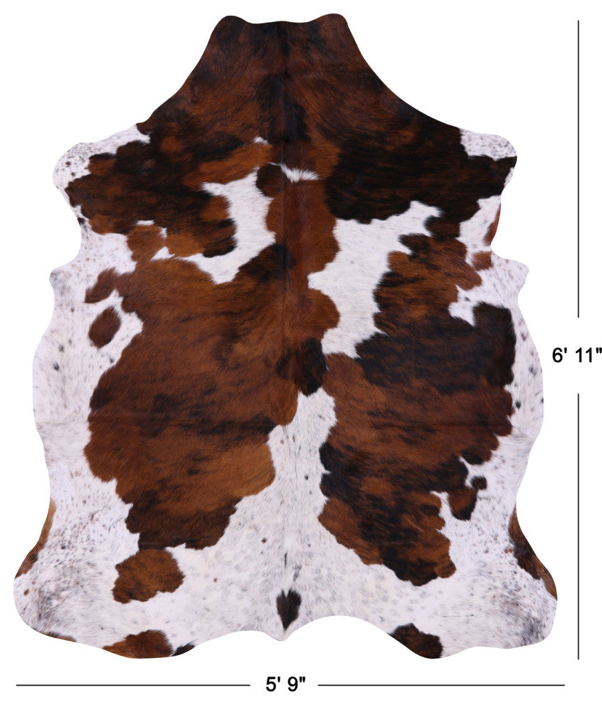 Natural Cowhide Rug 6' 11" X 5' 9" C1549