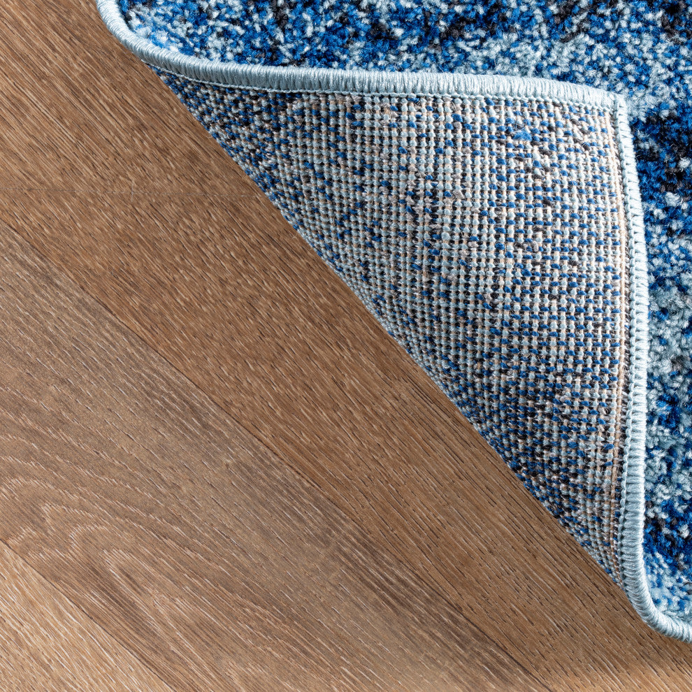 Nuloom Abstract Rainfall Area Rug, Blue 12'x15'