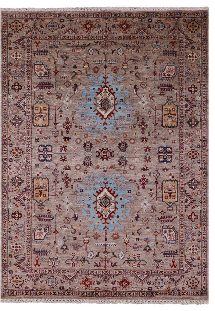 Persian Tabriz Hand-Knotted Wool Rug 6' 9" X 9' 10" Q10100