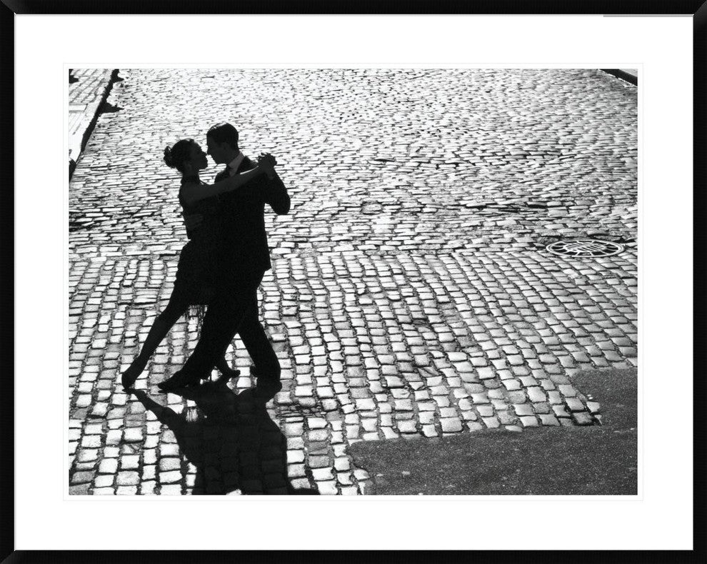 "Dancers performing the Tango" Framed Digital Print by Anonymous, 40x32"
