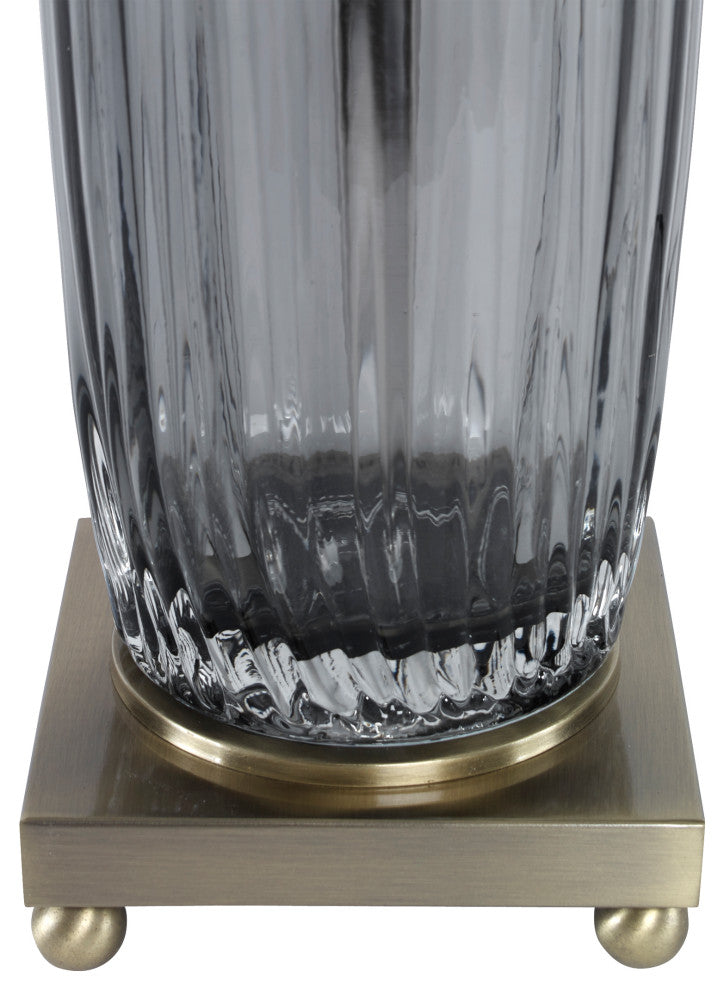 Uttermost Vilminore Glass Table Lamp, Gray