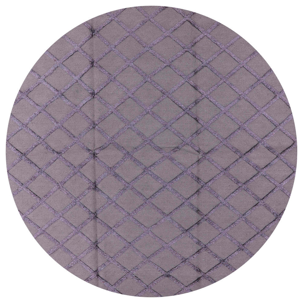 Ahgly Company Indoor Round Mid-Century Modern Area Rugs, 3' Round